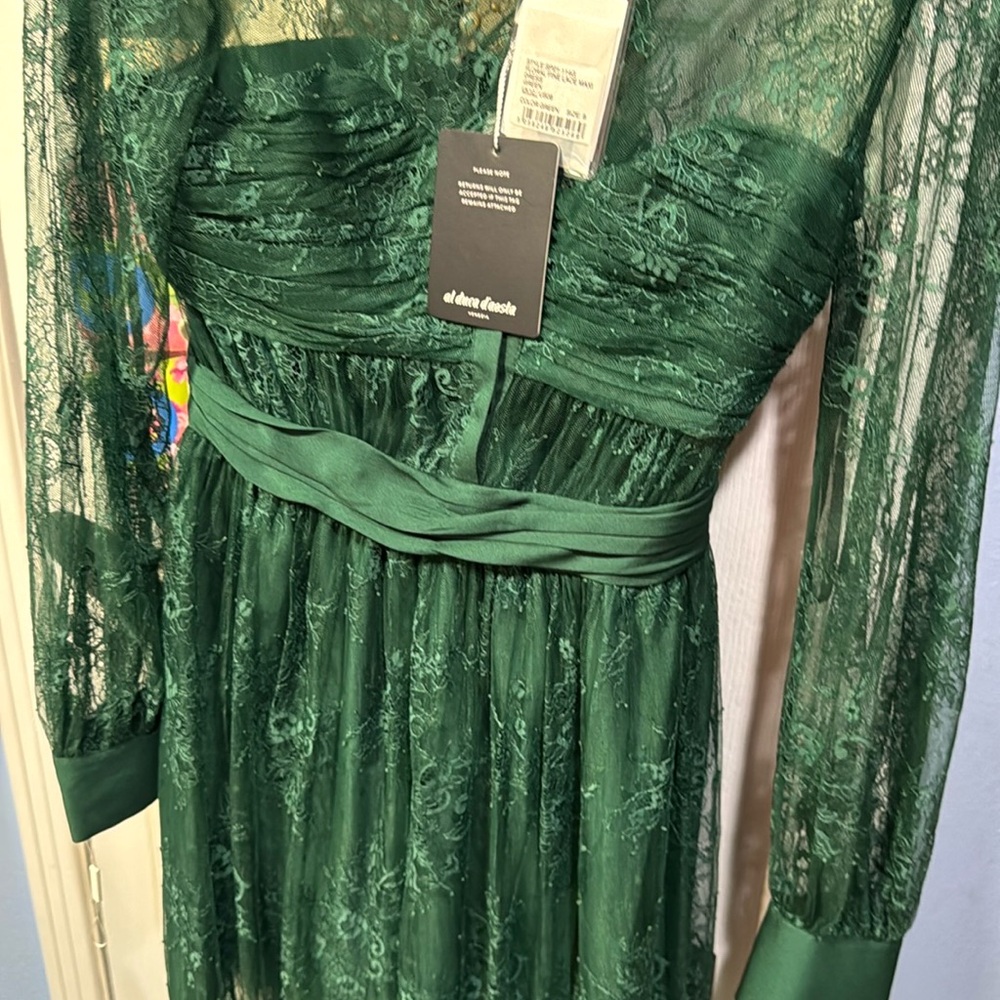 Green Lace Maxi Dress